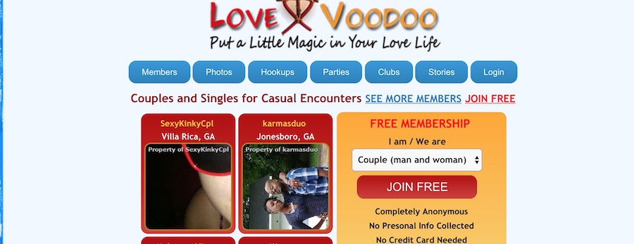 lovevoodoo homepage