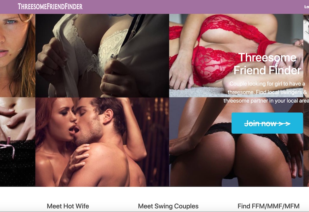 Threesome Finder Homepage