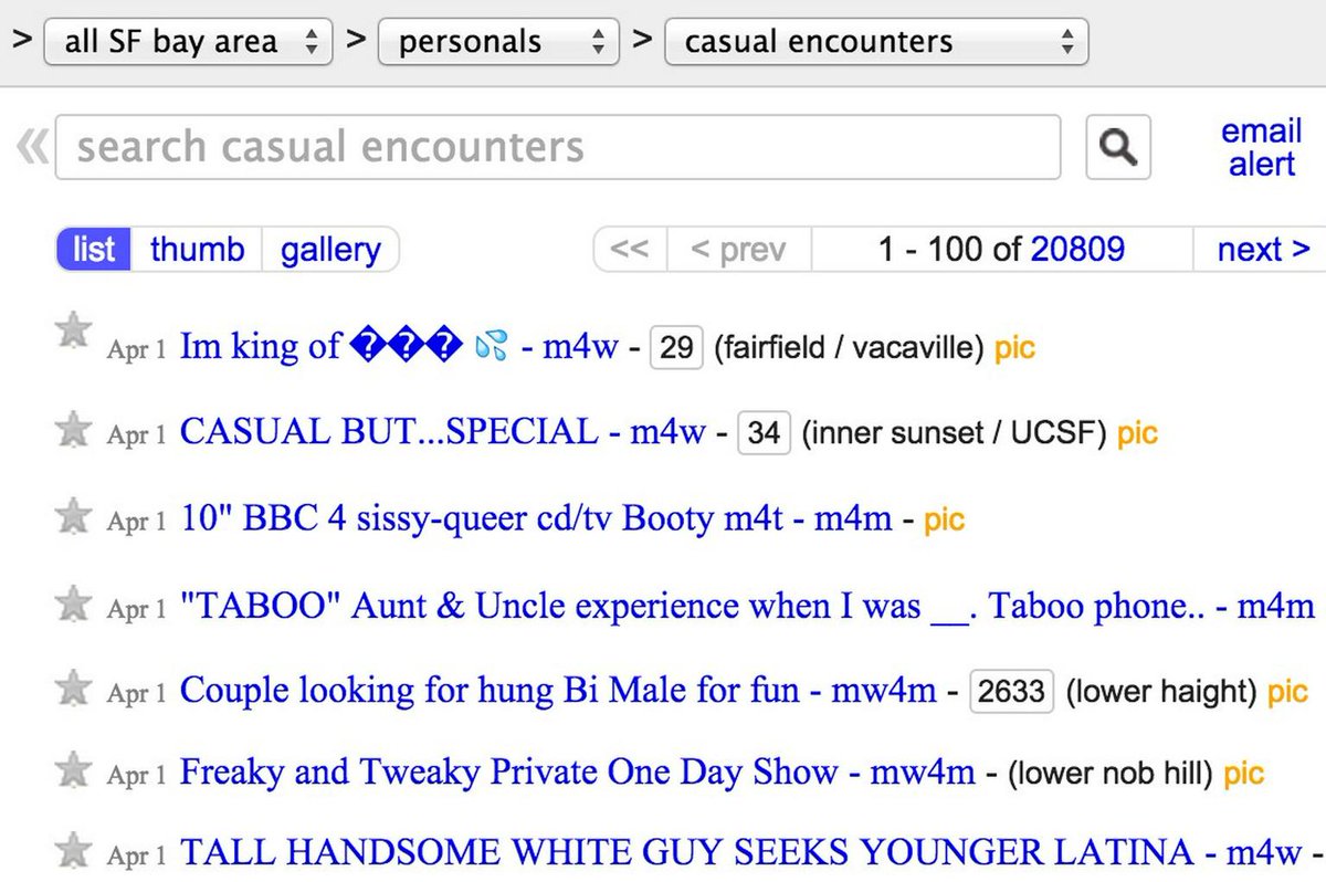What is craigslist dating