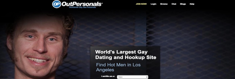 outpersonals homepage screenshot